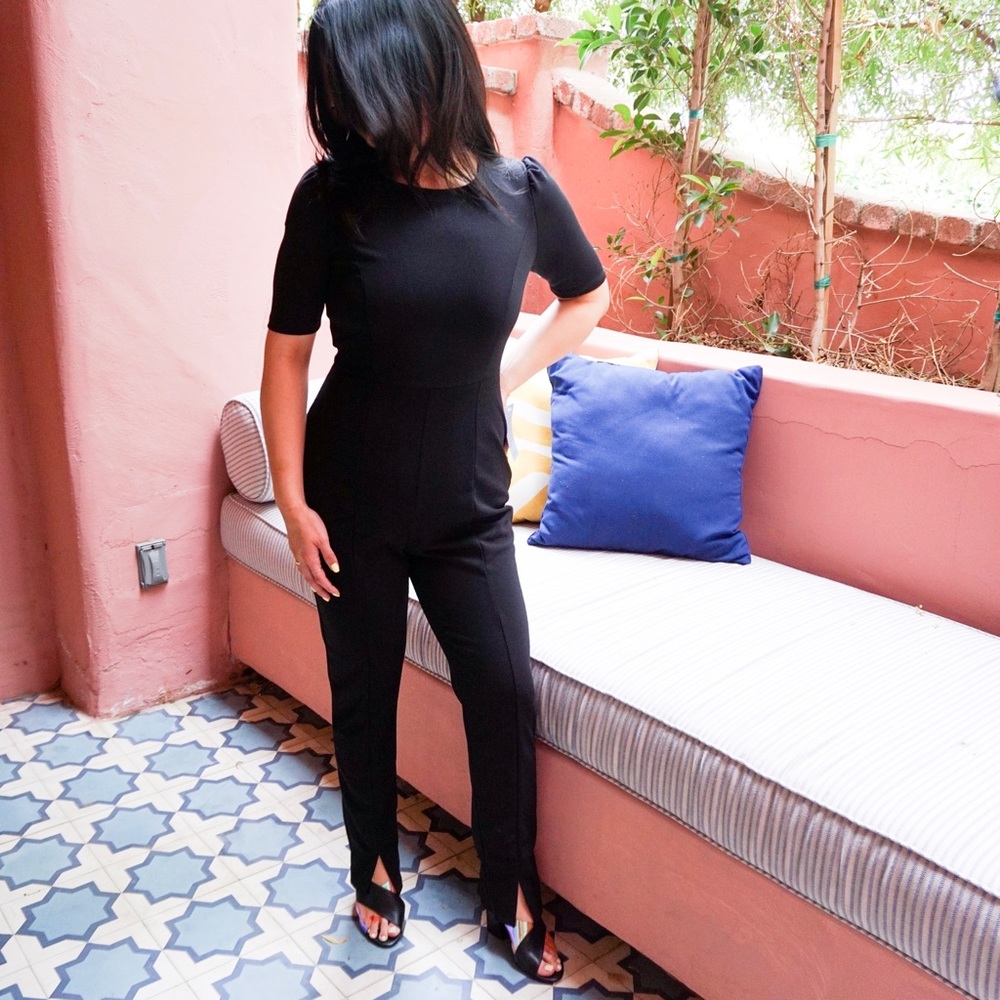 Black Split Ankle Jumpsuit NWT